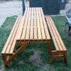 Mesa Banco Plegable x8