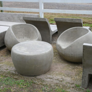 Set sillones huevitos bajos