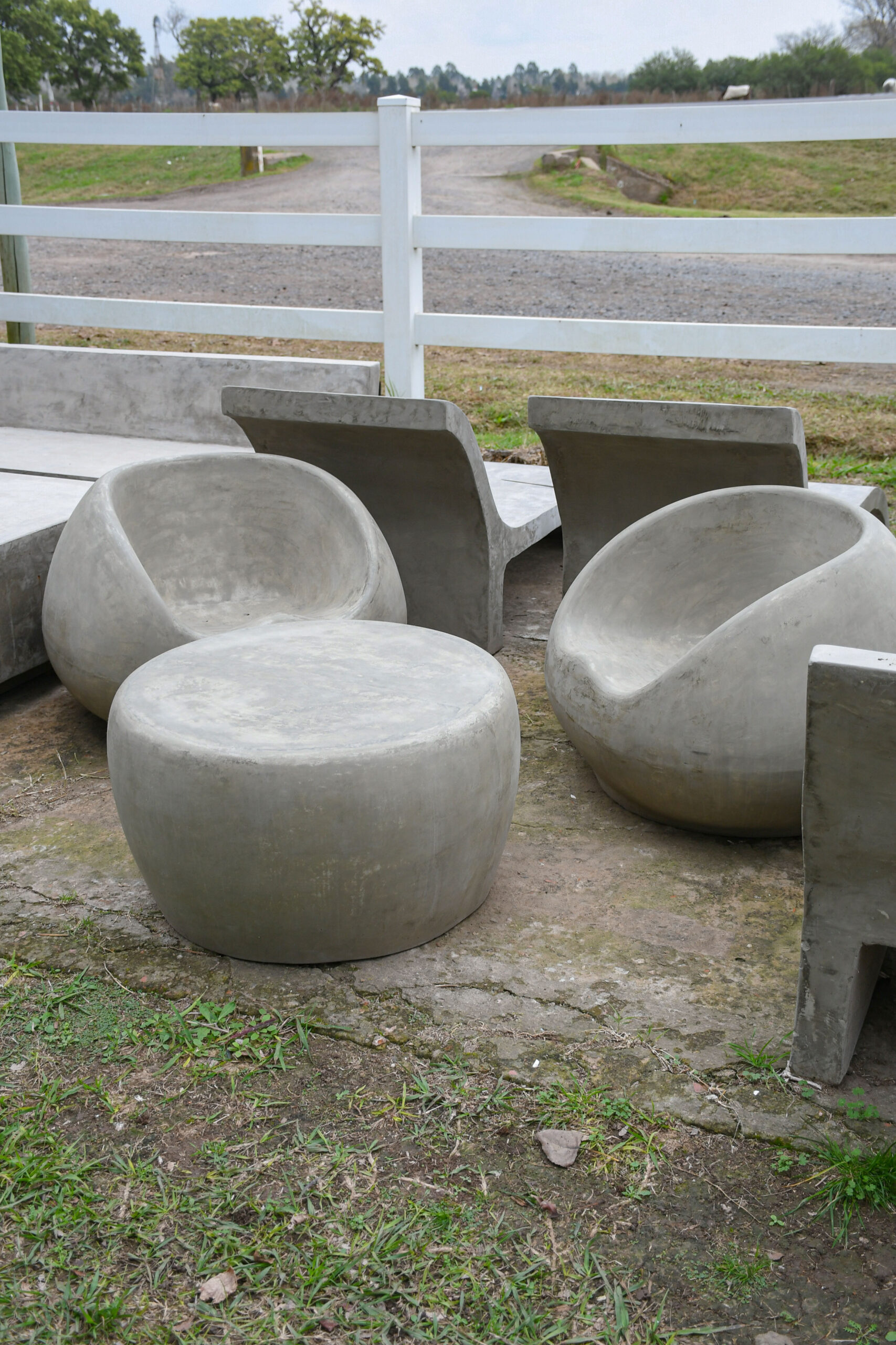 Set sillones huevitos bajos